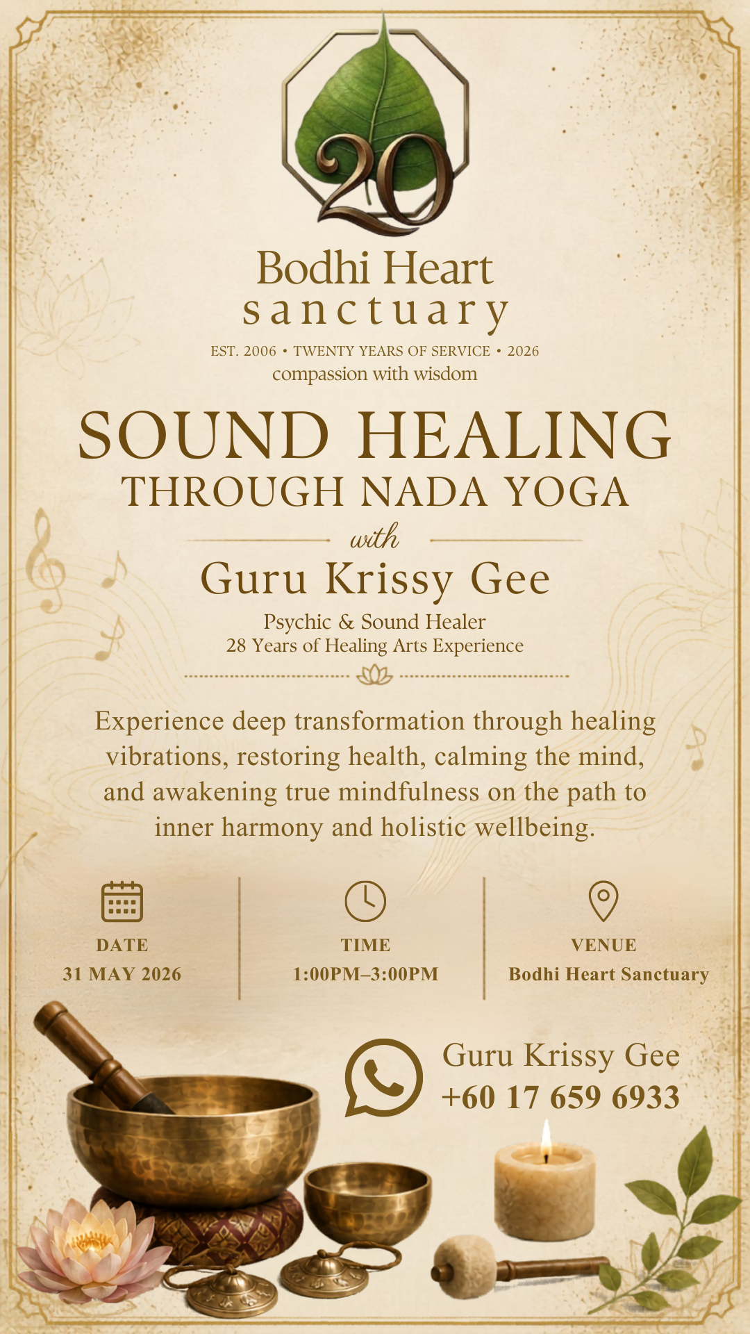 Sound Healing Through Nada Yoga with Guru Krissy Gee